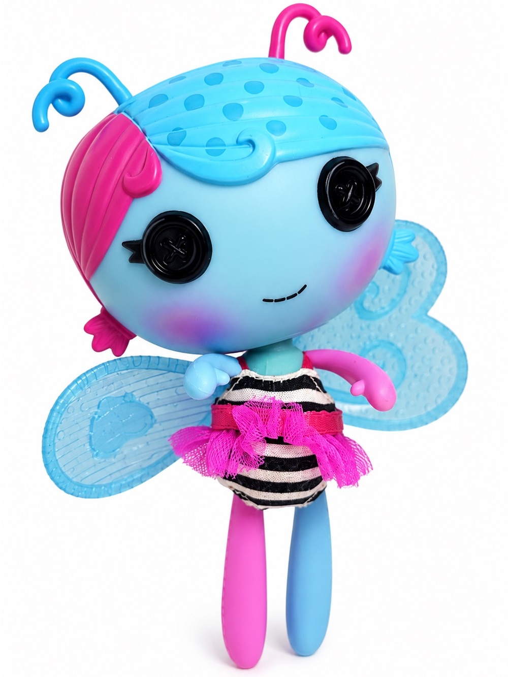 Lalaloopsy Littles Fairy Lilac Doll Blue Pink Fairy Figure Toy